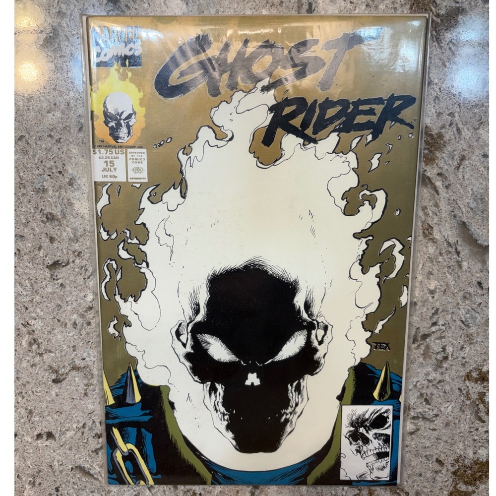 Ghost Rider 15 Marvel Comics 1991 Glow In The Dark Cover Green‎ Lantern 1 Lot